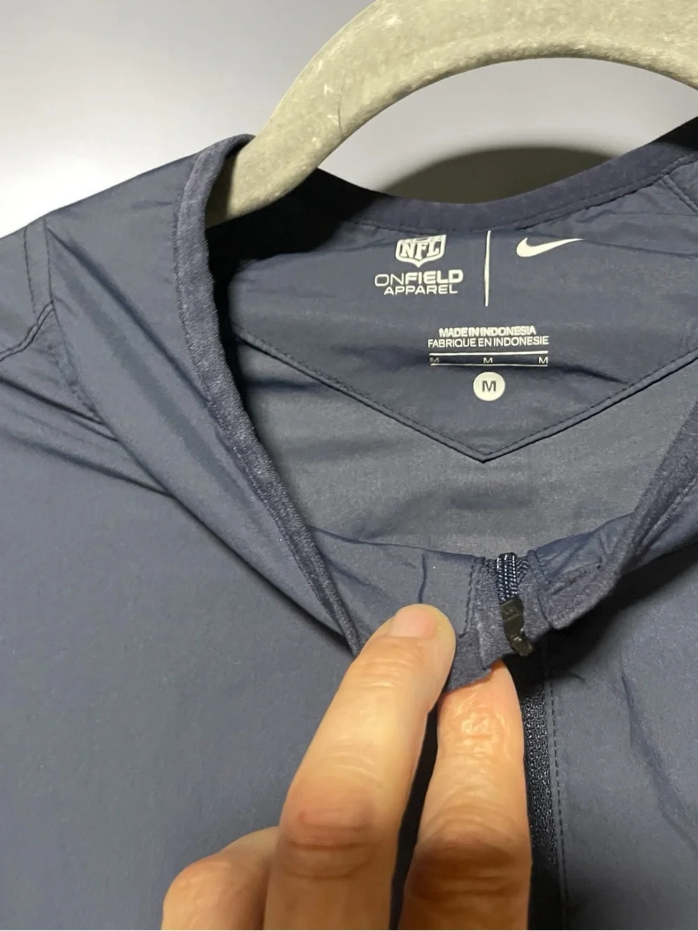 Nike Navy and Orange Pullover Windbreaker